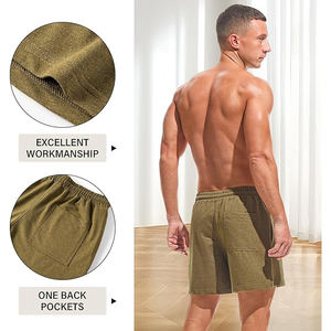 <b>men</b> fleece <b>shorts</b> cotton soft <b>lounge</b> gym casual summer elastic waist relaxed fit daily comfort wear - Product Image 5