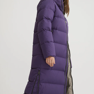 Chaqueta larga acolchada de calidad superior para mujer, estilo informal con relleno de algodón, precio bajo - Product Image 4