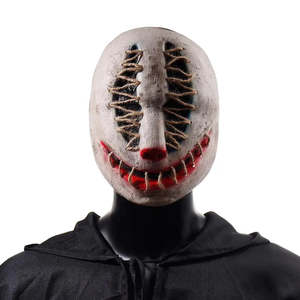 Máscara de Halloween de Joker Asesino, de Goma PVC, de Media Cara, para Cosplay de Payaso, para Fiestas, con Forma de Fantasma, para Impresión DIY - Product Image 1