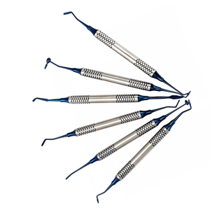 Best-Selling Dental Composite Filling Tools Composite Filling Amalgam Flat <b>Titanium</b> Coated 2.9mm Dental Set Surgical Instruments - Product Image 1