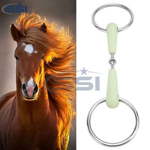 Mors à rênes en acier inoxydable recouvert de caoutchouc avec anneau de confort pour la bouche du cheval, couleur et design personnalisables, service OEM - Product Image 4