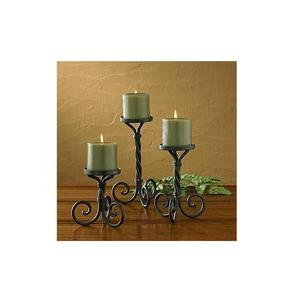 Candelabro decorativo de lujo hecho a mano con farolillos metálicos Vintage para decoración navideña del hogar Meraki Homedecor - Product Image 1