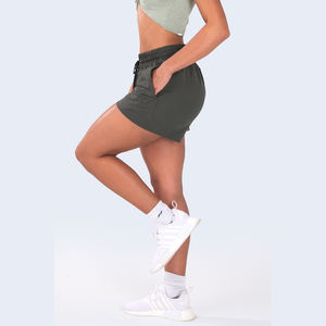 Vente en gros de shorts décontractés pour femmes personnalisés de haute qualité imperméables Yoga Running Performance respirant Activewear Taille élastique - Product Image 2