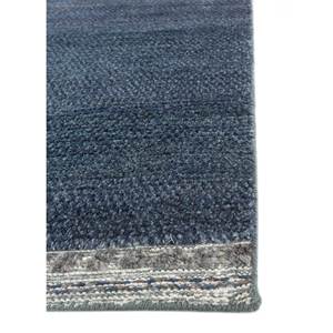 Tapis en laine afghane noué à la main Blythe Blue IA-1866 pour adolescents, forme rectangulaire, motif abstrait oriental pour la maison, le salon, la chambre - Product Image 4