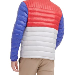 แจ็กเก็ตขนเป็ดมีฮู้ดสำหรับผู้ชาย, แจ็กเก็ตกันน้ำดีไซน์บุนวมสำหรับฤดูหนาวน้ำหนักเบาและอบอุ่นเหมาะสำหรับสวมใส่กลางแจ้ง - Product Image 3