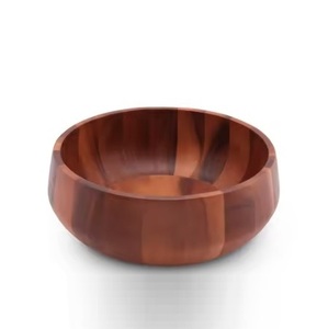 Cuenco de madera natural con logotipo personalizado juego de vajilla hecho a mano, elegante y seguro para alimentos de cuencos a precio comercial - Product Image 5