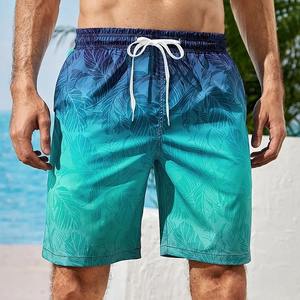 Pantalones cortos de playa con gráfico degradado para hombre, pantalones cortos coloridos con estampado 3D, cintura elástica, pantalones cortos informales de vacaciones de verano, pantalones sueltos para Surf - Product Image 1