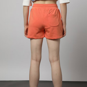 Shorts de Mujer de Cintura Media, Tejidos en Tela Oxford, Elásticos, Estilo Casual, Color Naranja, 100% Algodón, Transpirables y Antiarrugas - Product Image 2