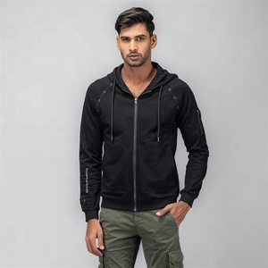 Wholesale Price Mens Full <b>Zip</b> up <b>Hoodie</b> Premium Quality Breathable Drawstring Hood Front Sleeve with <b>Zip</b> <b>Pocket</b> Men <b>Hoodie</b> - Product Image 4