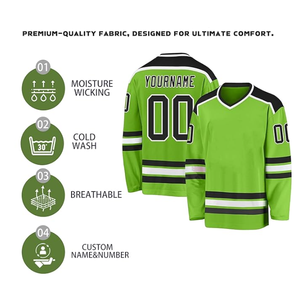 เสื้อเจอร์ซีย์ทีมฮ็อกกี้น้ำแข็งเสื้อฮ็อกกี้น้ำแข็งสำหรับผู้ใหญ่ดีไซน์ตามสั่ง - Product Image 2