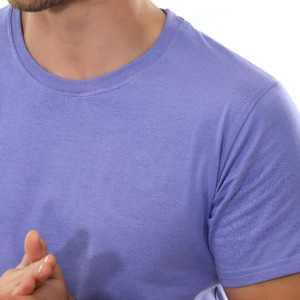 T-shirt à manches courtes doux personnalisé 100% coton de haute qualité T-shirt personnalisé en coton pour hommes col rond t-shirts en microfibre - Product Image 5