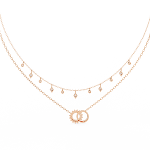 Magnifique collier pour femme en or 18 carats avec diamants de laboratoire - Product Image 1