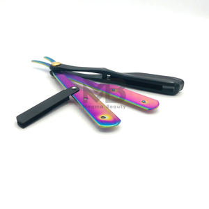 Precio razonable Manual corte recto garganta salón peluquero maquinilla de afeitar al por mayor profesional barba bigote Trim Single Edge - Product Image 1