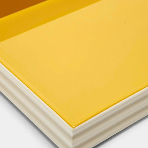 Plateau laqué minimaliste, surface lisse et brillante, plateau de service laqué pour la décoration de table intérieure moderne, grossiste du Vietnam - Product Image 3