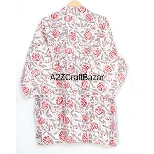 Chaqueta Kimono Elegante con Estampado Floral, Tejida, 100% Algodón, Acolchada para Verano e Invierno, Reversible, Transpirable y Cómoda - Product Image 5
