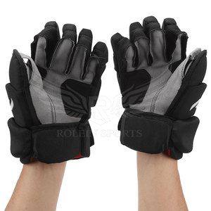 Gants de hockey sur glace en cuir de haute qualité, respirants, en maille, flexibles, confortables, à doigts entiers, avec fermeture à lacets, protection UV - Product Image 4