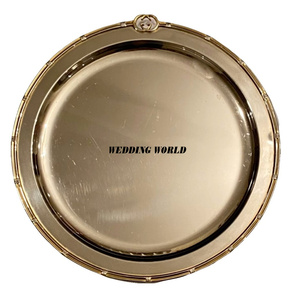 Assiette à chocolat en laiton poli brillant Assiette à chocolat faite à la main de haute qualité Assiette à chocolat de vente chaude de table Ramadan - Product Image 3