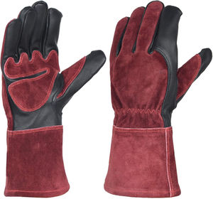 Servicio OEM Guantes de soldador de seguridad laboral de alta calidad Protección de manos Guantes de trabajo de soldadura Tig de cuero de vaca para uso general - Product Image 1