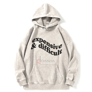 High GSM Heavyweight Pullover Hoodie Vintage Acid Wash Streetwear Sudaderas con capucha de diseño de doble capa Fabricante - Product Image 4