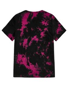 Camiseta de Algodón 100% con Tinte Anudado Antiarrugas para Hombre, Corte Holgado, Nuevo Diseño, Suave al Tacto, Camiseta de Hombre con Tinte Anudado Antiarrugas - Product Image 4