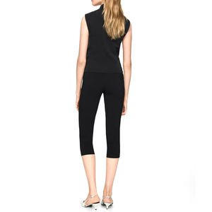 Hot Sale High Quality Women's <b>Capri</b> <b>Leggings</b> Custom Color New Design Breathable Gym Workout Casual Style - Product Image 3