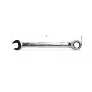 BETA Clés mixtes droites à cliquet chromées Extrémités à anneau ouvert et décalé-Multi-Pack - Product Image 2