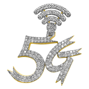 Customized 5G <b>Letter</b> Pendant 925 Sterling Silver Hip Hop Style 14K <b>Gold</b> Rhodium Plated Sparkling Moissanite for Women Men Unisex - Product Image 1