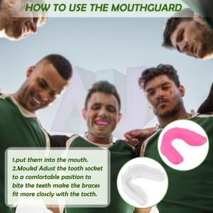 Protector Bucal Deportivo Moldeable de Material EVA con Forro Elegante y Suave para un Entrenamiento Diario Cómodo y un Ajuste Suave y Confiable - Product Image 6