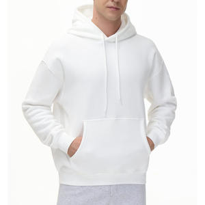 Sweat à capuche avec fermeture à cordon pour vêtements pour hommes Streetwear basics coton mélangé 100% coton Sweat à capuche de qualité supérieure pour hommes - Product Image 4