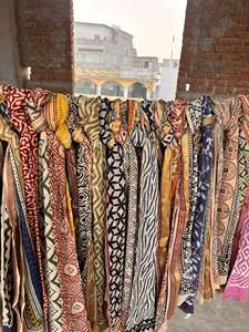 Bagru Dabu Impreso 100% Sarongs de algodón Mujeres Beach Cover Ups Parongs sexy, Transpirable Peso ligero Parongs de algodón suave Pareos - Product Image 6