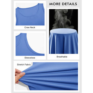 Débardeur en coton et polyester pour homme, look streetwear, produit incroyable, débardeur de sport ajusté pour homme - Product Image 5