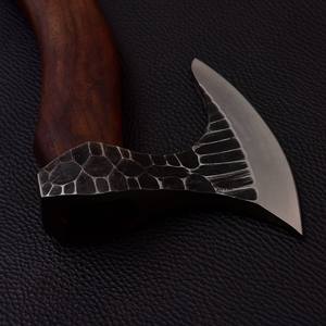 Hache de travail du bois et de camping en acier à haute teneur en carbone de qualité industrielle forgée à la main avec étui en cuir OEM personnalisé Lame de 4 pouces 800g - Product Image 2