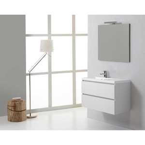Meuble de salle de bain Miami Left White Forest 90 cm avec tiroirs et organiseurs - Product Image 2