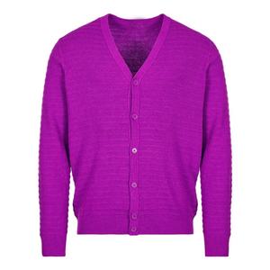 Multicolor V-Neck <b>Cardigan</b> Sweaters Fleece Knitted Sportswear <b>Buttons</b> Casual University Fraternity Sweaters for Applique - Product Image 6
