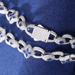 Moissanite diamante Hip Hop joyería 925 Plata Iced Out Cuban Link Pass Diamond Tester cadena de eslabones cubanos - Product Image 3