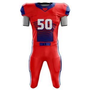 Uniformes d'équipe de football américain de qualité supérieure, dernières conceptions, respirants, antibactériens, personnalisables avec les noms d'équipe, fabriqués à 100% - Product Image 2