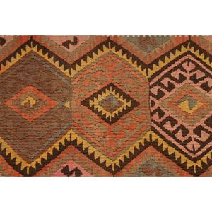 พรมวินเทจสไตล์ตุรกี ขนาด 1.9x3.6 ฟุต ลายต้นไม้และพืชสีน้ำตาลขนาดเล็ก - Product Image 5