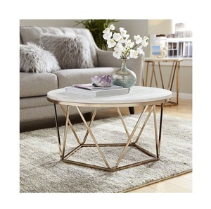 ชุดโต๊ะข้างมาร์บอลและขาตั้งโลหะสีทองชุด2ชิ้นดีไซน์พรีเมี่ยมใหม่ - Product Image 2