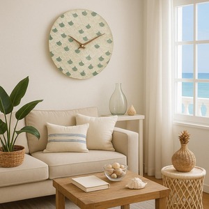 Modern capiz seashell inlay wall <b>clocks</b> mosaic mother of pearl analog <b>clock</b> made in Vietnam - Product Image 5