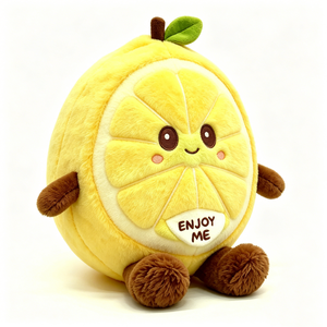 Customized Lemon plush, stuffed lemon toy, citrus fruit plushie, cute lemon slice stuffed animal - Product Image 5