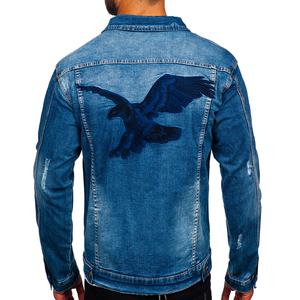 Veste en jean personnalisée pour hommes dernière conception, jeans de haute qualité, prix de gros, vestes pour hommes, vestes pour hommes, veste pour homme - Product Image 2