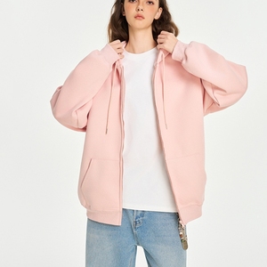 Sudadera con Capucha Extra Grande para Mujer, al por Mayor, Lisa, con Cierre, Gruesa, para Invierno - Product Image 2