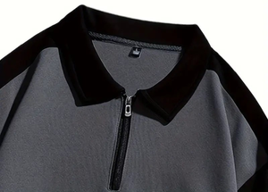 Camisa de Golf para Hombre de Secado Rápido, Holgada, Informal, Transpirable, 100% Algodón, Antiarrugas, Estampada, Manga Larga, Diseño Negro, Ropa de Verano - Product Image 4