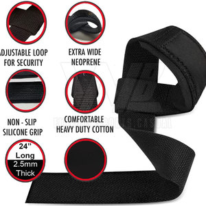 Sangles d'haltérophilie Gym pour sangle d'haltérophilie personnalisé Powerlifting antidérapant enveloppes d'haltérophilie - Product Image 3