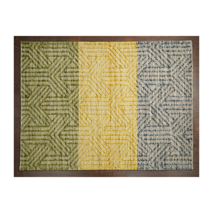 High Quality Modern Handmade Woollen <b>Rug</b> Best Price Plush <b>Boho</b> Carpet with Geometric Pattern Washable for Cozy Home Use - Product Image 1
