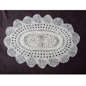 Manteles individuales ovalados redondos de algodón tradicionales hechos a mano en blanco y colores personalizados, tamaños para el hogar, Hotel, restaurante, fiestas de boda - Product Image 1