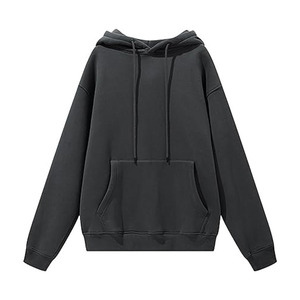 เสื้อฮู้ดสวมหัวสำหรับผู้ชาย XS แบบกำหนดเองผ้าฟลีซผ้าฝ้าย100% สไตล์ลำลองพิมพ์ลายดิจิตอลย้อมสีล้วนสำหรับฤดูหนาว - Product Image 4