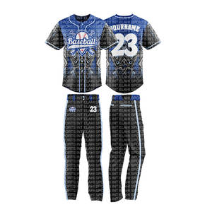 BASEBALL DEAL PACKAGE OEM VENTE EN GROS BRODERIE/LOGO CLUB UNIFORME RÉVERSIBLE IMPRIMÉ NUMÉRIQUE ADULTES TEAMWEAR 100% - Product Image 2