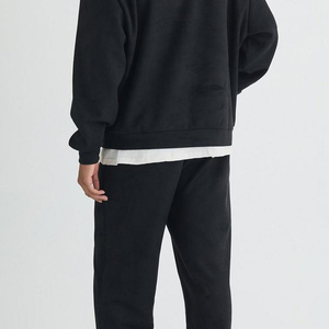 Look holgado Venta caliente Diseño Chándal 100% Algodón Terry Estilo único Pullover Chándal Conjunto - Product Image 6