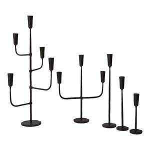Candelabros de metal estilo granja rústica con calidad superior para arreglos encantadores de decoración del hogar - Product Image 4